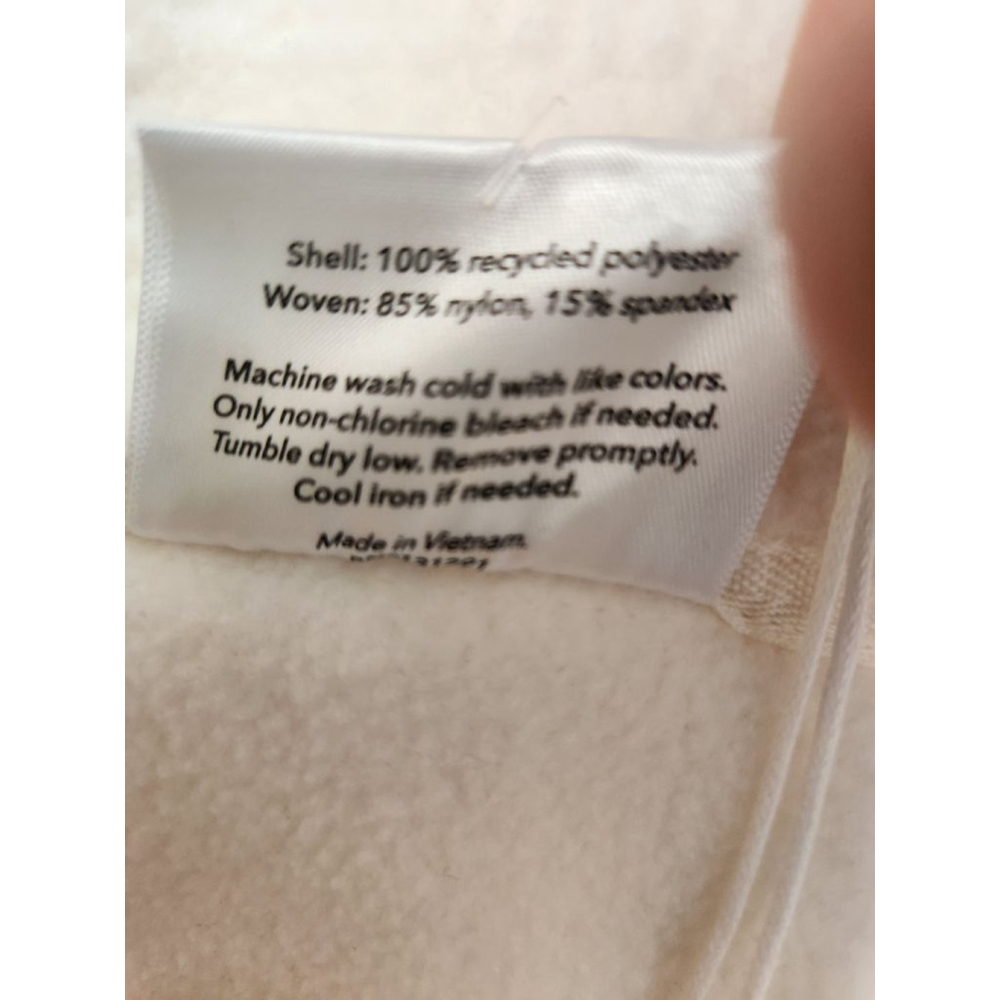 BLOGILATES Cream Bonfire Fleece Jacket XL - Picture 8 of 10